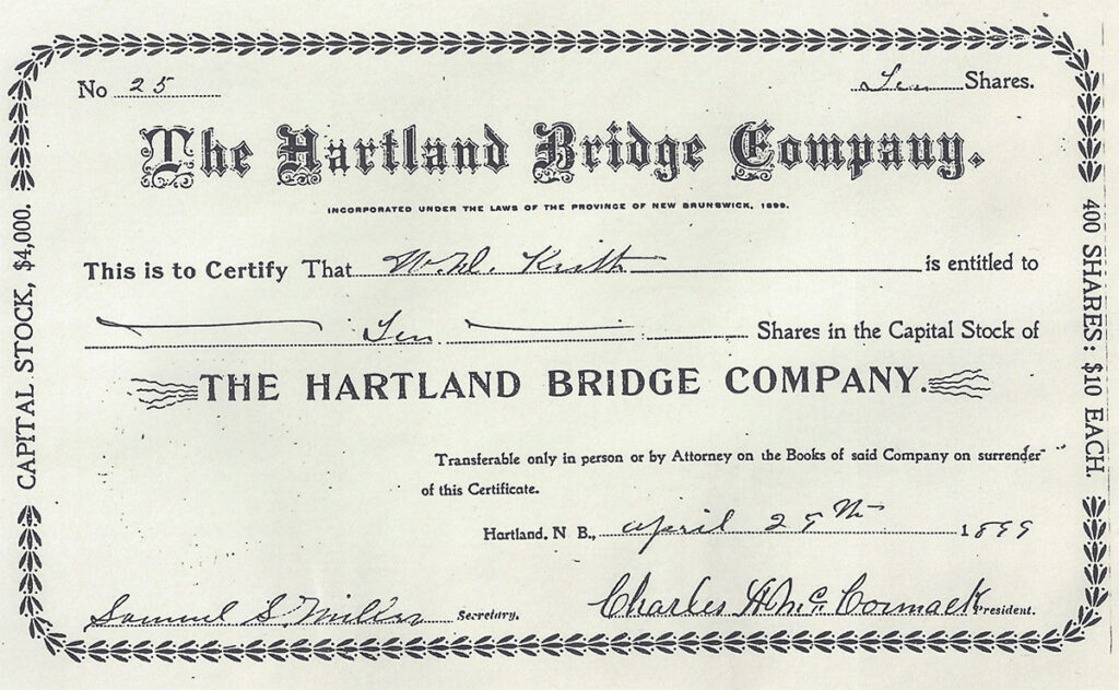 Visit Hartland - Bridge History - 1899 shares